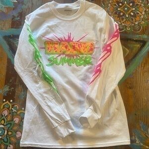 Lightly Used Hard Summer Rave Long Sleeve Shirt Size Small
